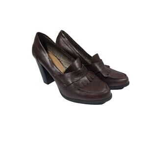 FIONI WOMEN'S SIZE 8 TAN STRAPPY HIGH HEEL SANDALS OPEN TOE